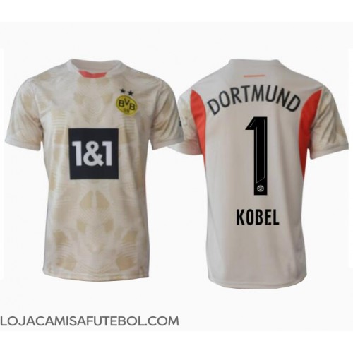Camisa de Futebol Borussia Dortmund Gregor Kobel #1 Goleiro Equipamento Principal 2024-25 Manga Curta